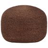 vidaXL Pouf fait &agrave; la main Marron 40 x 45 cm Jute