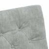 vidaXL Chaises de Salle &agrave; Manger avec Roues 2 pcs Gris clair Velours