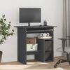 vidaXL Bureau Gris 80 x 45 x 74 cm Agglom&eacute;r&eacute;