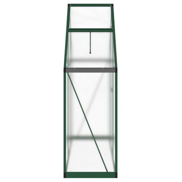vidaXL Serre avec cadre de base vert 169x58x195 cm aluminium