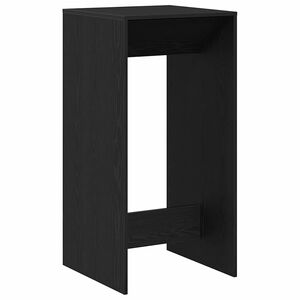 vidaXL Table de bar 51 x 50 x 103,5 cm Bois d'ing&eacute;nierie Ch&ecirc;ne noir
