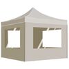 vidaXL Tente de r&eacute;ception pliable avec parois Aluminium 2x2 m Cr&egrave;me