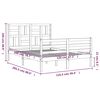 vidaXL Cadre de lit sans matelas 120x200 cm bois massif