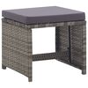 vidaXL Ensemble &agrave; manger d'ext&eacute;rieur 5pcs Rotin bois acacia Anthracite