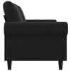 vidaXL Canap&eacute; &agrave; 2 places Noir 140 cm Velours
