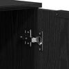 vidaXL Buffet avec tiroir 2 pcs Noir 70 x 41 x 75 cm Bois d'ing&eacute;nierie