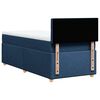 vidaXL Sommier &agrave; lattes de lit avec matelas Bleu 100x200 cm Tissu