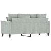 vidaXL Canap&eacute; &agrave; 2 places Gris clair 140 cm Velours
