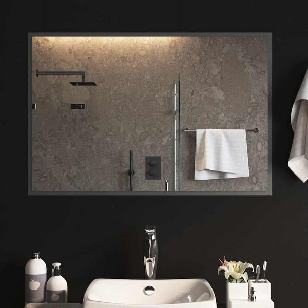 vidaXL Miroir de salle de bain &agrave; LED 90x60 cm