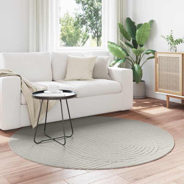 vidaXL Tapis de surface Rond PALMERAS Vert &Oslash; 120 CM Polyester