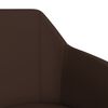 vidaXL Chaises &agrave; manger lot de 2 marron similicuir