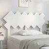 vidaXL T&ecirc;te de lit Blanc 132x3x81 cm Bois massif de pin