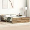 vidaXL Cadre de lit sans matelas ch&ecirc;ne artisanal 140x200 cm