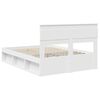 vidaXL Cadre de lit Blanc 140 x 200 cm Bois de pin massif