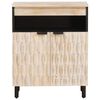 vidaXL Buffet avec stockage Finition Lavage Blanc 60 x 33 x 75 cm