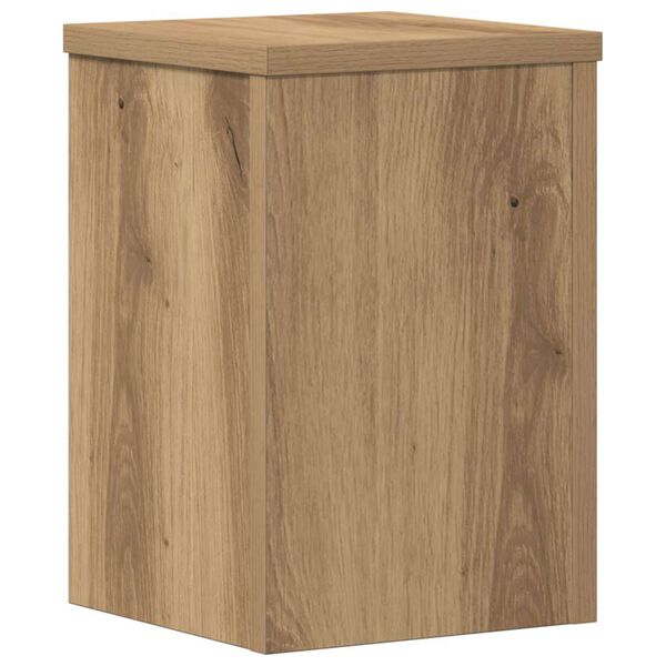 vidaXL Supports pour plantes 2 pcs ch&ecirc;ne artisanal bois d'ing&eacute;nierie