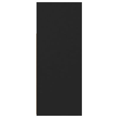 vidaXL Buffet avec lumières LED noir 115,5x30x75 cm
