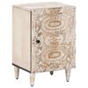 vidaXL Armoire de salle de bain avec stockage Blanc 38 x 33,5 x 58 cm