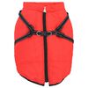 vidaXL Manteau pour chiens avec harnais imperm&eacute;able r&eacute;fl&eacute;chissant L68