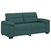 vidaXL Canap&eacute; 2 places vert fonc&eacute; 180 x 81 x 84 cm en tissu
