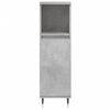 vidaXL Ensemble d'armoires de salle de bain 3 pcs gris b&eacute;ton
