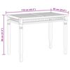 vidaXL Table &agrave; manger de jardin 120x65x80 cm bois de teck solide