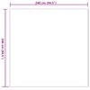 vidaXL Tapis en fausse anti-d&eacute;rapant Olite Rose 240 x 240 cm Polyester