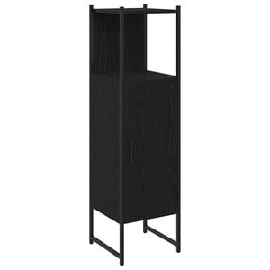 vidaXL Ensemble de mobilier de salle de bain Ch&ecirc;ne noir