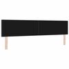 vidaXL T&ecirc;te de lit LED avec t&ecirc;te de lit Gris fonc&eacute; 200 cm Polyester