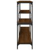 vidaXL Table console ch&ecirc;ne marron 160x32x95 cm bois d'ing&eacute;nierie