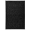 vidaXL Paillasson lavable Noir 60x90 cm