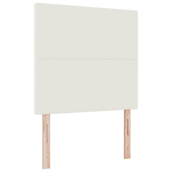 vidaXL T&ecirc;te de lit LED avec des lumi&egrave;res &agrave; LED Cr&egrave;me 90 cm Polyester