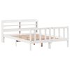 vidaXL Cadre de lit sans matelas blanc 150x200 cm bois de pin massif