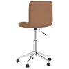 vidaXL Chaises pivotantes &agrave; manger lot de 4 marron tissu