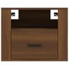 vidaXL Tables de chevet murales 2 pcs Ch&ecirc;ne marron 50x36x40 cm
