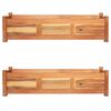 vidaXL Lits sur&eacute;lev&eacute;s de jardin 2 pcs Bois d'acacia 100x30x25 cm