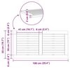 vidaXL Plateau de table Huile Naturelle 100 x 50 x 2 cm
