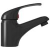 vidaXL Mitigeur de lavabo Noir 13x10 cm