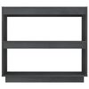 vidaXL Biblioth&egrave;que Gris 80x35x71 cm Bois de pin massif
