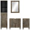 vidaXL Ensemble de meubles de salle de bain 4 pcs bois manguier massif