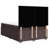 vidaXL Sommier &agrave; lattes de lit avec matelas Marron fonc&eacute; 140x190 cm