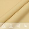 vidaXL Voile d'ombrage sable 8x5 m 100 % polyester oxford