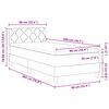 vidaXL Lit &agrave; ressort LED avec matelas avec LED Noir 90 x 200 cm tissu