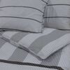 vidaXL Ensemble de housse de couette Gris 200x220 cm Coton