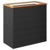 vidaXL Jardini&egrave;re noir 80x40x80 cm r&eacute;sine tress&eacute;e