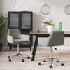 vidaXL Chaises pivotantes &agrave; manger lot de 2 Gris clair Velours