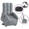 vidaXL Fauteuil inclinable de massage &eacute;lectrique Gris clair Tissu
