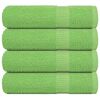 vidaXL Essuie-mains FROGN 4 pcs vert pomme 50x100 cm 360 g/m&sup2;