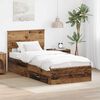 vidaXL Cadre de lit Bois ancien 90 x 190 cm Bois d'ing&eacute;nierie
