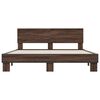 vidaXL Cadre de lit sans matelas ch&ecirc;ne marron 150x200 cm
